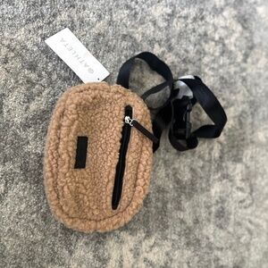 Athlete All About Shearling Belt Bag - Tan